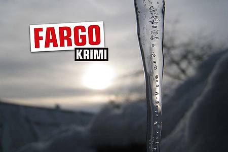 Eiszapfen mit Aufschrift "Fargo"