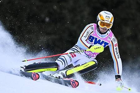 Im Slalom ist Linus Straßer größter deutscher Hoffnungsträger. Foto: Jean-Christophe Bott/KEYSTONE/dpa