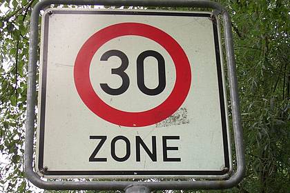 Schild 30er Zone