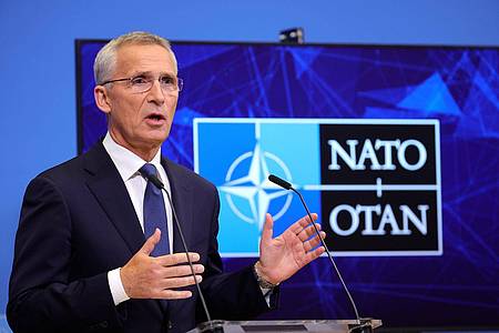 Nato-Generalsekretär Jens Stoltenberg äußert  der Militärallianz in Brüssel.