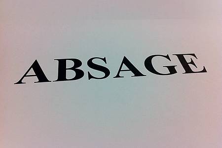 "Absage"-Schild